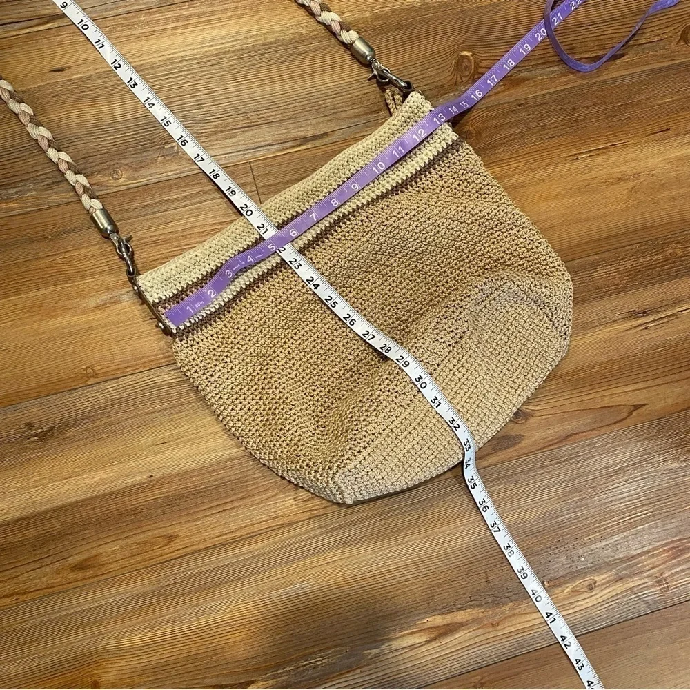 The Sak Tan and Brown Shoulder Bag with Braided Strap